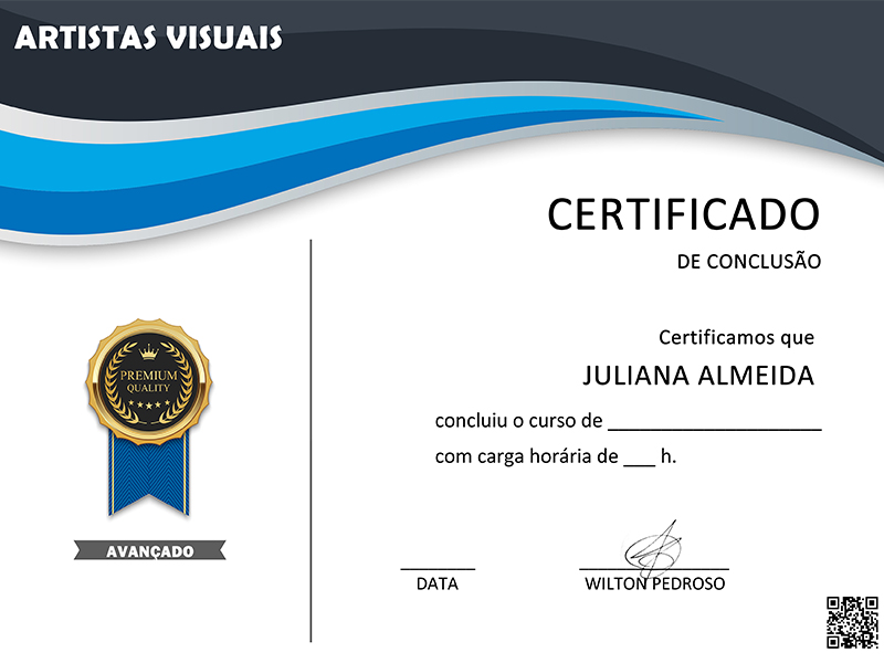 Certificação Individual Escola Artistas Visuais